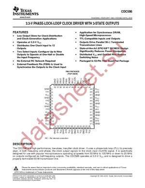 CDC586PAH datasheet  